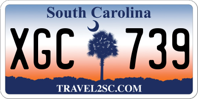 SC license plate XGC739
