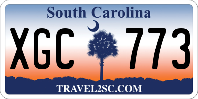 SC license plate XGC773
