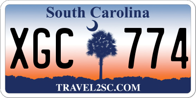 SC license plate XGC774