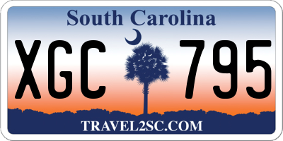 SC license plate XGC795