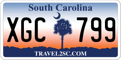 SC license plate XGC799