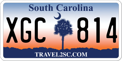 SC license plate XGC814