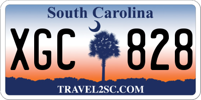 SC license plate XGC828