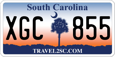 SC license plate XGC855
