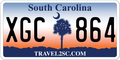SC license plate XGC864