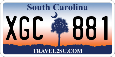 SC license plate XGC881