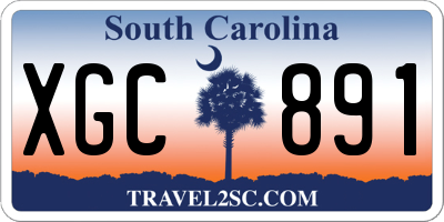 SC license plate XGC891