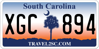 SC license plate XGC894