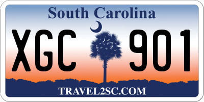 SC license plate XGC901
