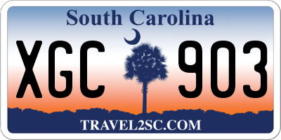 SC license plate XGC903