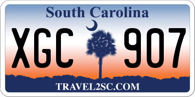 SC license plate XGC907