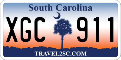 SC license plate XGC911