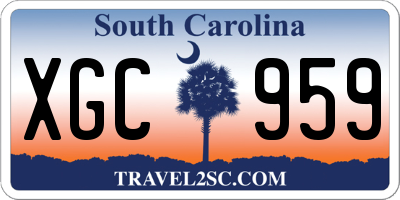 SC license plate XGC959