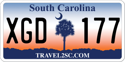 SC license plate XGD177