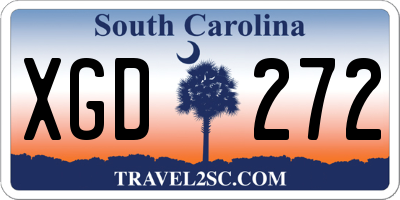 SC license plate XGD272