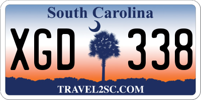 SC license plate XGD338