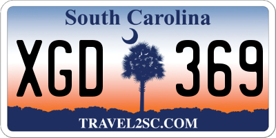 SC license plate XGD369
