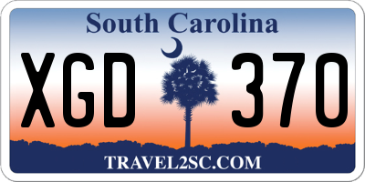 SC license plate XGD370
