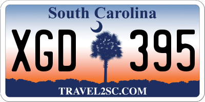 SC license plate XGD395