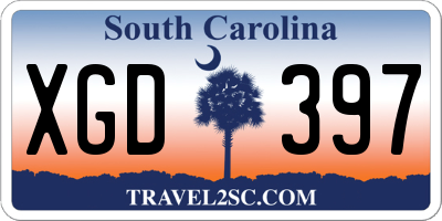 SC license plate XGD397