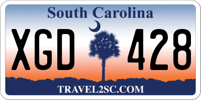 SC license plate XGD428