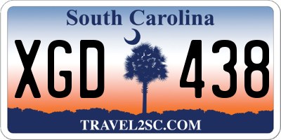 SC license plate XGD438