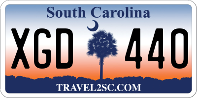 SC license plate XGD440