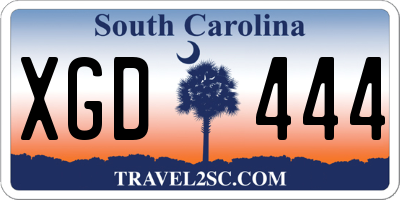 SC license plate XGD444