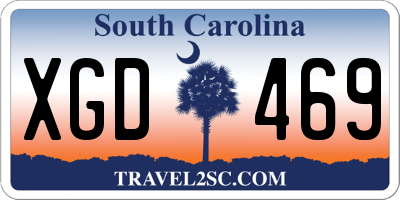 SC license plate XGD469