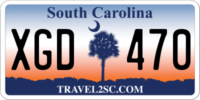 SC license plate XGD470