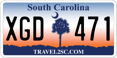 SC license plate XGD471