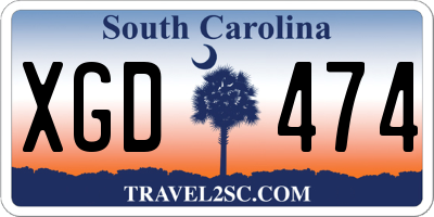SC license plate XGD474
