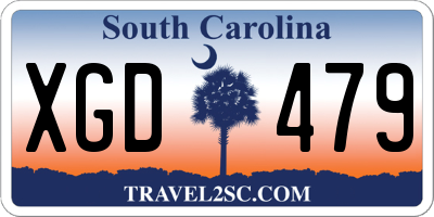 SC license plate XGD479