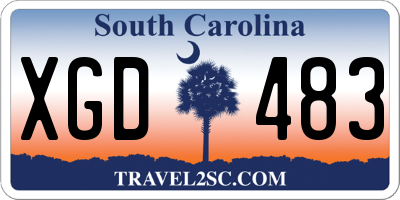 SC license plate XGD483