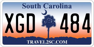 SC license plate XGD484