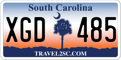 SC license plate XGD485