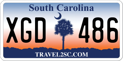 SC license plate XGD486