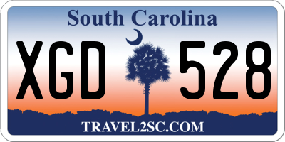 SC license plate XGD528