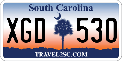 SC license plate XGD530
