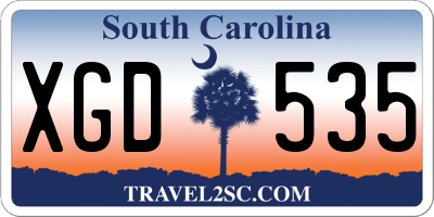 SC license plate XGD535