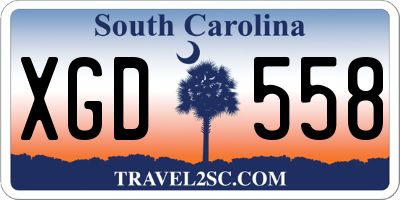 SC license plate XGD558