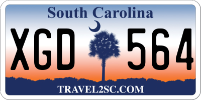 SC license plate XGD564