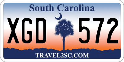 SC license plate XGD572