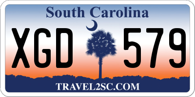 SC license plate XGD579