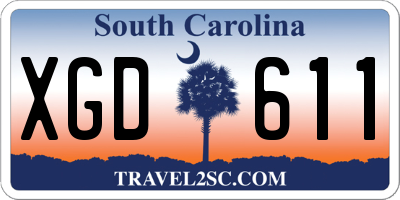 SC license plate XGD611