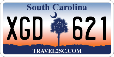 SC license plate XGD621