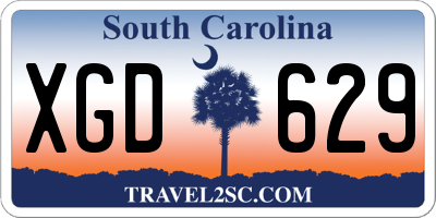 SC license plate XGD629