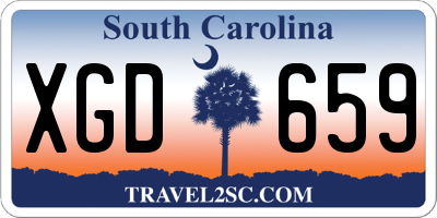 SC license plate XGD659