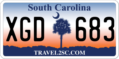 SC license plate XGD683