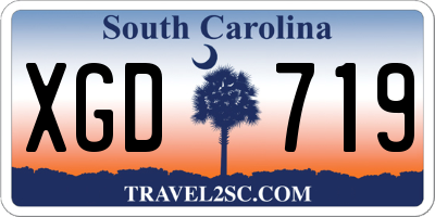 SC license plate XGD719